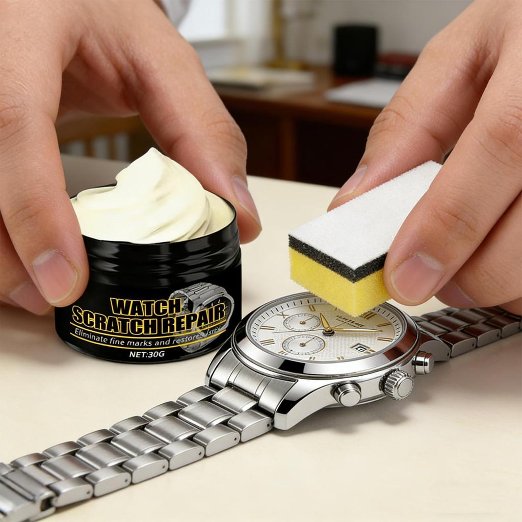Professional นาฬิกา Scratch Removal วาง 30g ขัด Compound นาฬิกา Scratch Repair ครีมโลหะนาฬิกาทําความสะอาดเครื่องมือ fescantth