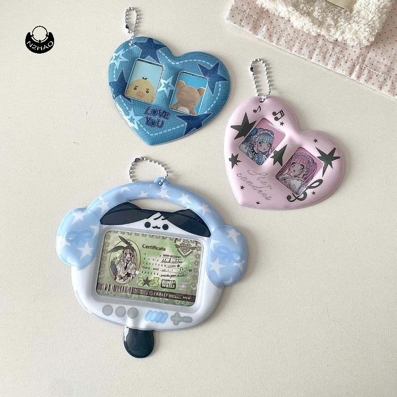 N2HAO น่ารักการ์ตูน Kpop Photo Card Holder Idol รูปภาพฝาครอบป้องกัน Photo Card Case Card Holder การ์