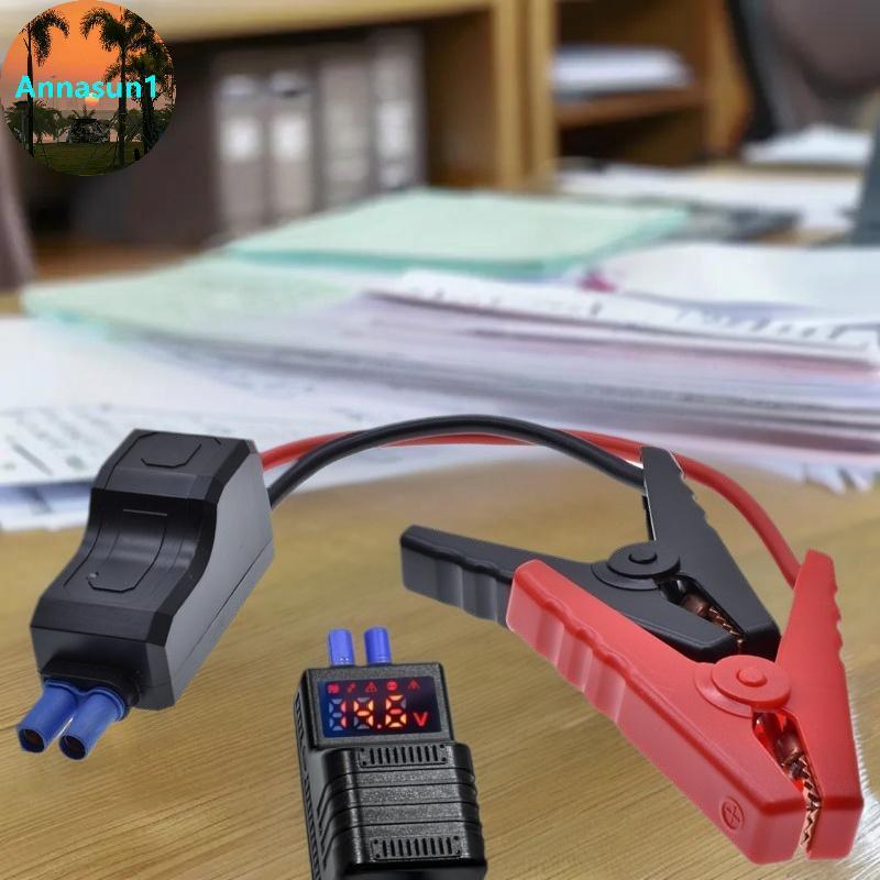 Annasun 1 ชิ้นอัจฉริยะ Clamp Booster 650A 12 โวลต์การเชื่อมต่อป้องกันการย้อนกลับฉุกเฉินจัมเปอร์สายคลิป EC5 ปลั๊กเชื่อมต่อ TH