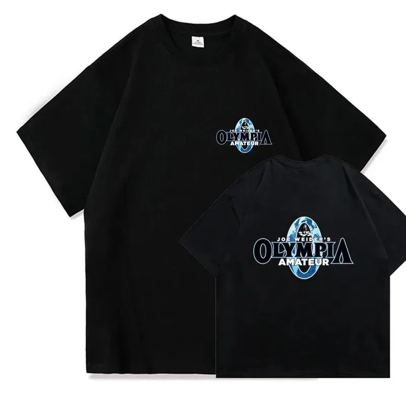 เสื้อยืดแขนสั้นผ้าฝ้ายสำหรับผู้ชาย OLYMPIA เสื้อยืดคอกลมลำลองสำหรับผู้ชาย เสื้อยืดคุณภาพสูง เสื้อผ้า