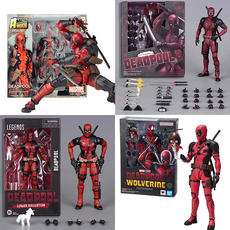 SHF Deadpool 3 Movable Joint Action Figures Yamaguchi Deadpool รุ่นเครื่องประดับของเล่นของขวัญ
