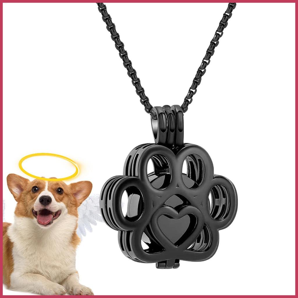 Urn สร้อยคอสําหรับขี้เถ้าสุนัข Memorial Cremation Keepsake สุนัข Urn สร้อยคอสําหรับ Memory Loss Reme