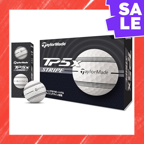Direct From Japan TAYLOR MADE TMJ24 TP5x Stripe JPN dz TP5x Stripe Golf Ball White (x 2)