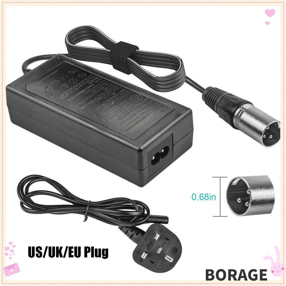 BORAG 42V 2A รถจักรยานไฟฟ้าสําหรับรถเข็น Universal Ebike Charger