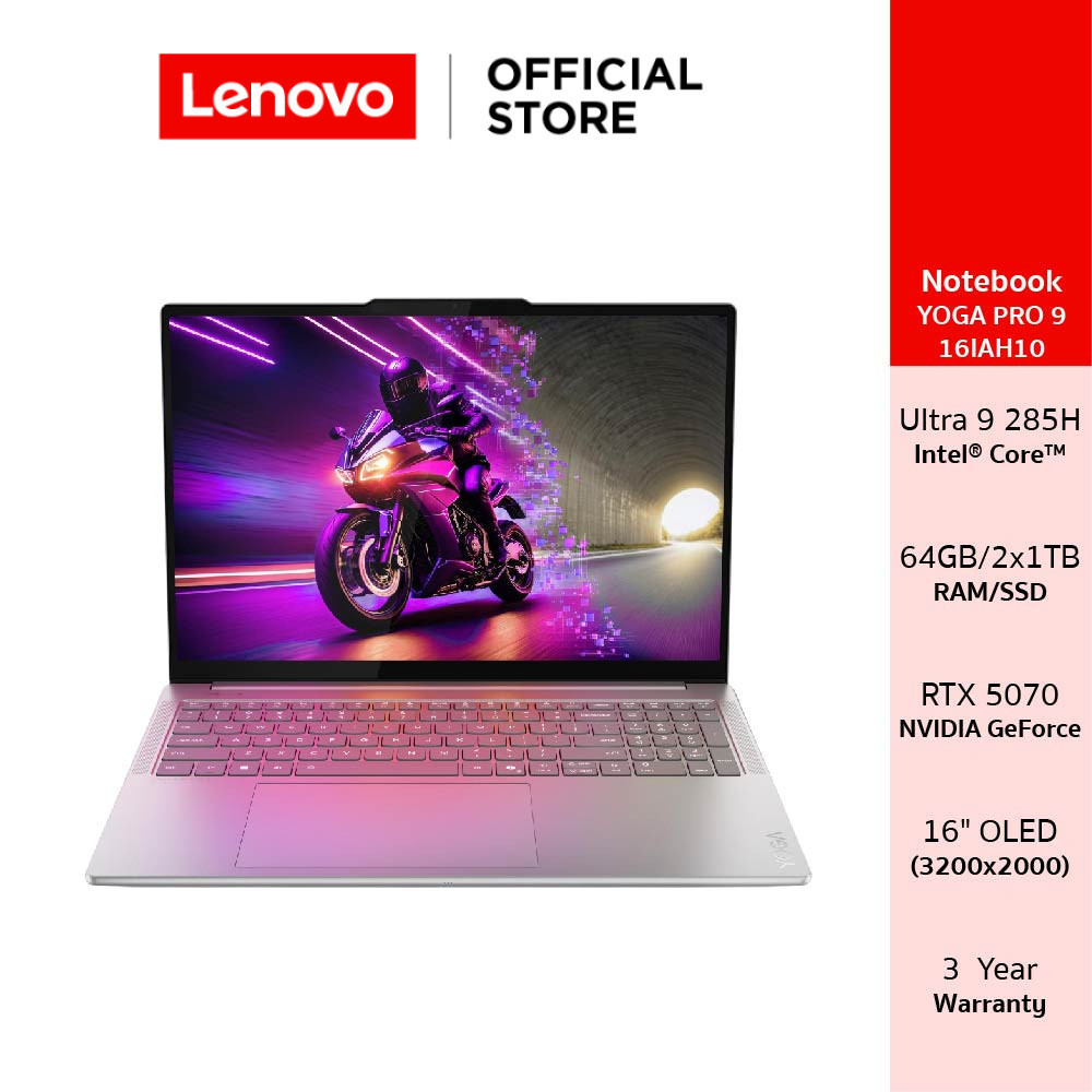 Lenovo Yoga Pro 9 16IAH10 Aura Edition(83L0004ETA)Notebook Intel Ultra 9 285H RTX 5070 16" OLED