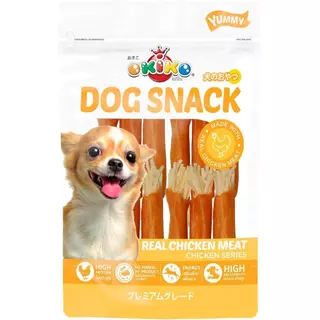 Okiko Dog Snack Yummy ขนมหมา หอม อร่อย ถูกใจน้องหมา ขนาด 200-330 กรัม