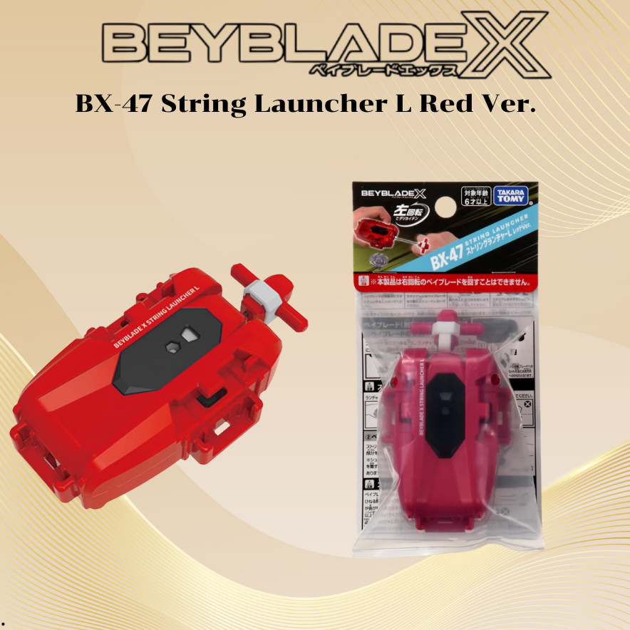 Takara Tomy BEYBLADE X BX-47 String Launcher L Red Ver. Left Spin Only Authentic Tool【No Bankee】
