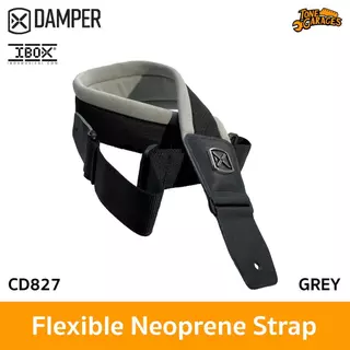 IBOX Flexible Neoprene Strap Metal Pin X สายสะพาย กีต้าร์ เบส นีโอพรีน