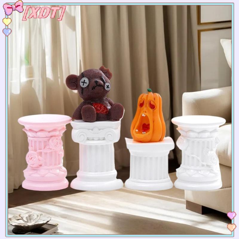 XDT เสาโรมันคอลัมน์กรีกรูปปั้นแท่นเทียนแท่นวางหุ่นประติมากรรมในร่มบ้าน Dinning Room สวนทิวทัศน์ตกแต่