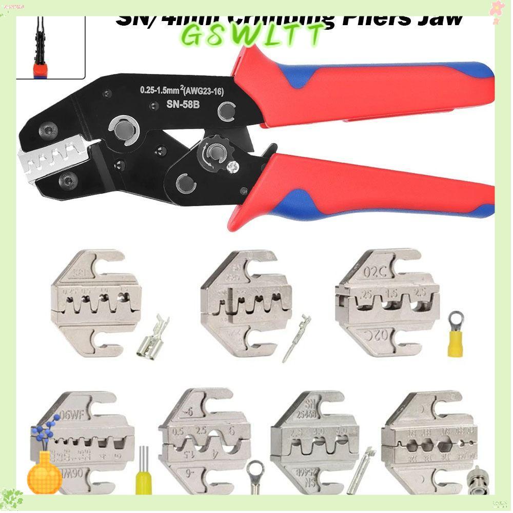GSWLTT CRIMPING คีมขากรรไกร,กว้าง 4 มม.SN CRIMPING คีม Jaw, SN-2546B 02C 48B 58B 06WF 2549 03H CRIMP