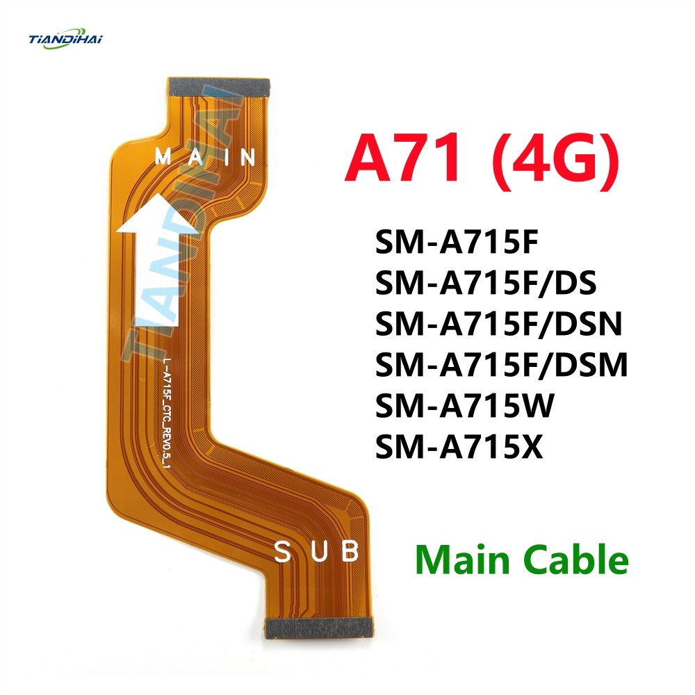 หลัก SUB สําหรับ Samsung Galaxy A71 4G A715F A715F/DS A715 บอร์ดชาร์จเชื่อมต่อ USB เมนบอร์ด Flex สาย