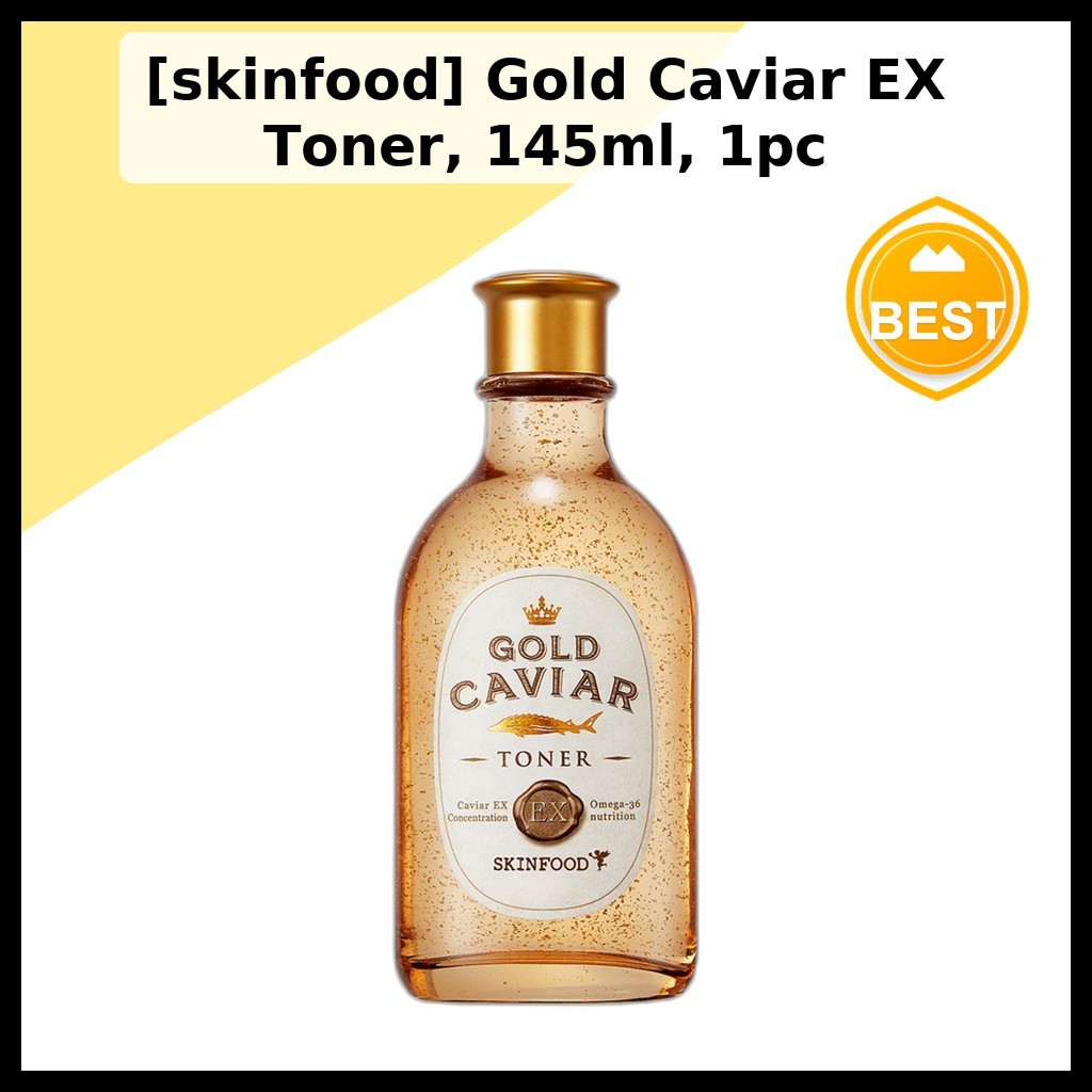 [skinfood] Gold Caviar EX Toner, 145ml, 1pc / Korean Toner / Skin Rinning / ของแท้ 100% โดย All-in Korea