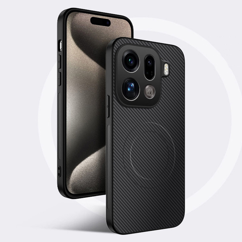 สําหรับ OPPO Find X9 Pro Find X8 Pro X8Pro X9Pro คาร์บอนไฟเบอร์หนังแม่เหล็กเคสโทรศัพท์ป้องกันกล้องกันกระแทกซิลิโคนอ่อนนุ่มฝาครอบ