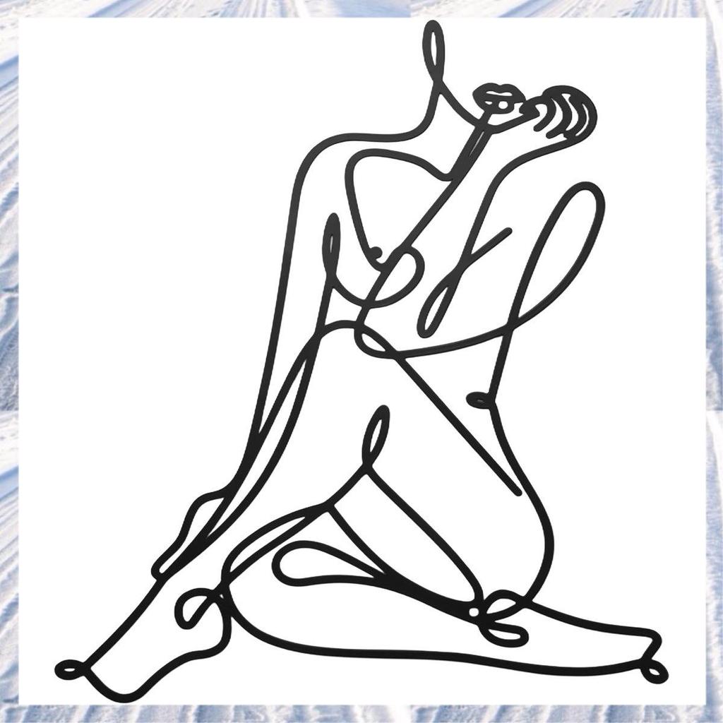 Minimalist หญิง Body Wire Art Decor บทคัดย่อโลหะผู้หญิงรูปร่าง Wall Decor Wall Art Decor โลหะหญิง Wa
