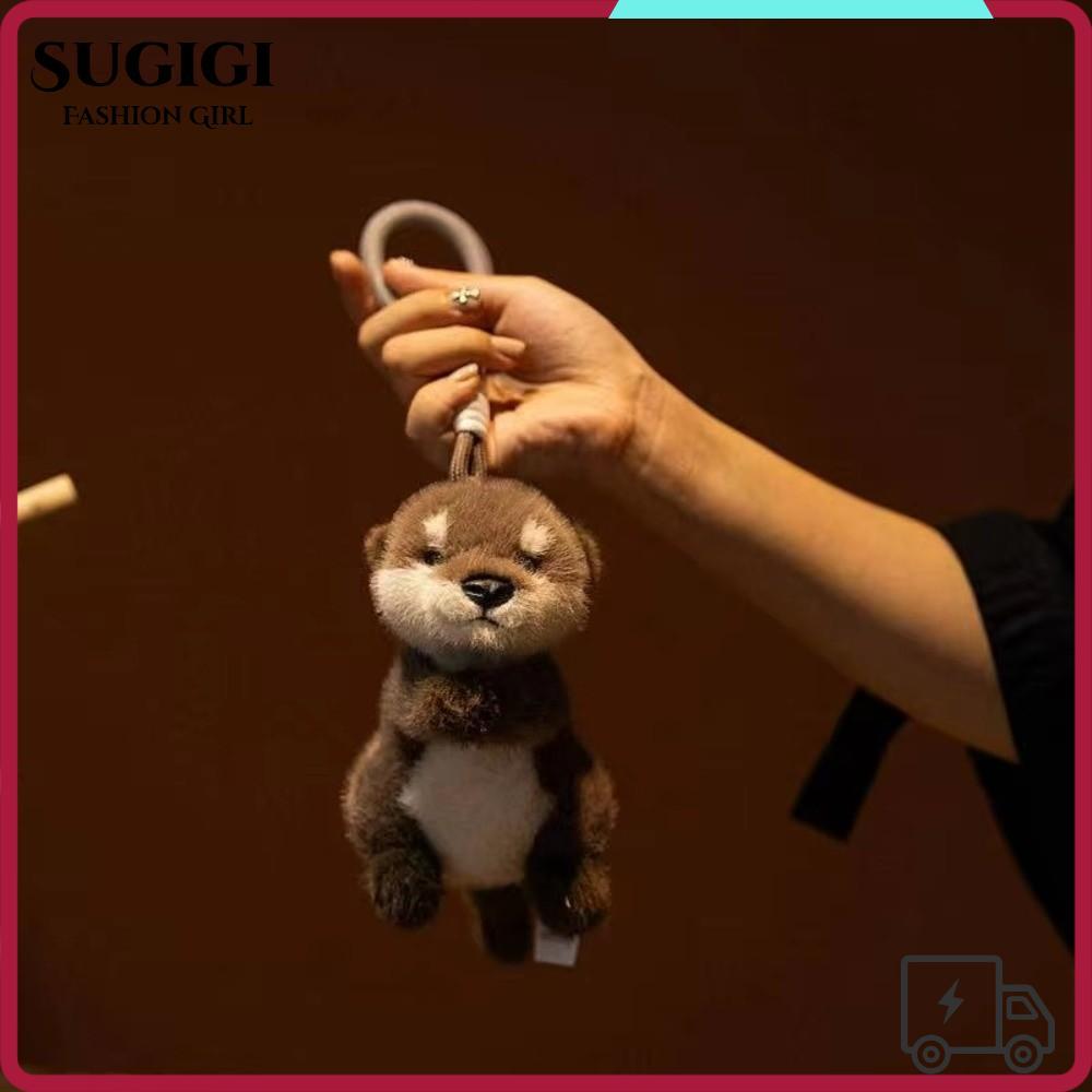 ตุ๊กตา Otter สัตว์นุ่มและพวงกุญแจรูป Otter
