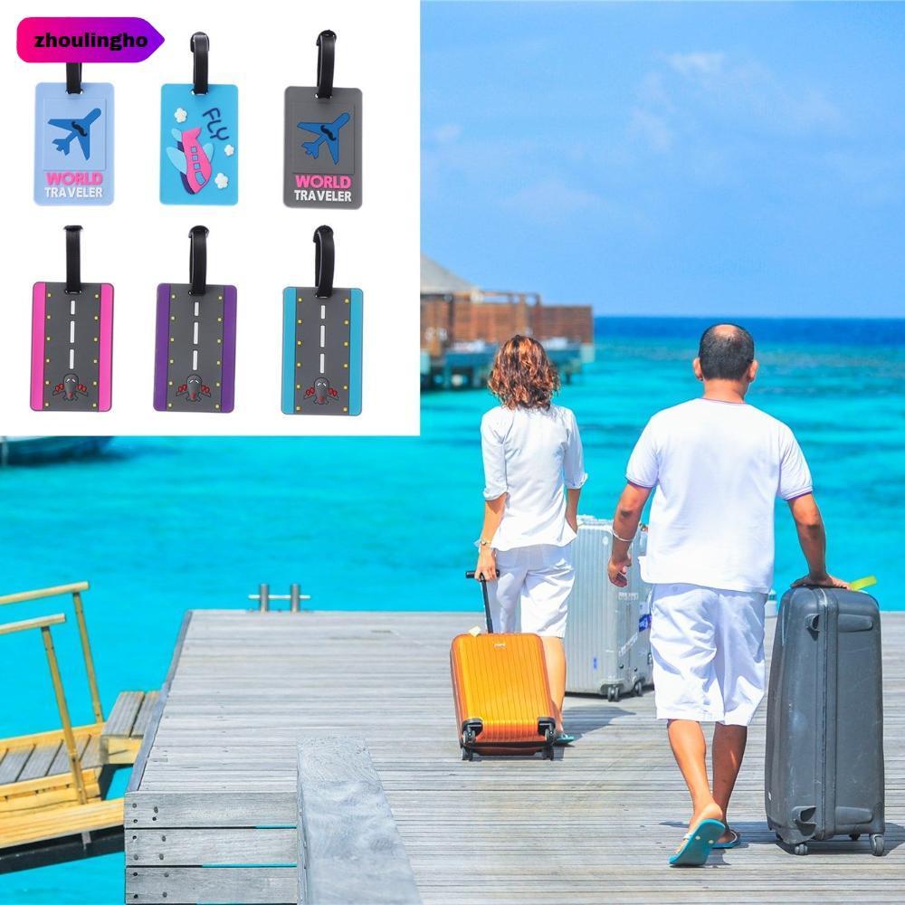 ZHOULINGHO กระเป๋าเดินทางป้าย Baggage Boarding กระเป๋าเดินทางแบบพกพา Baggage ID ผู้ถือที่อยู่