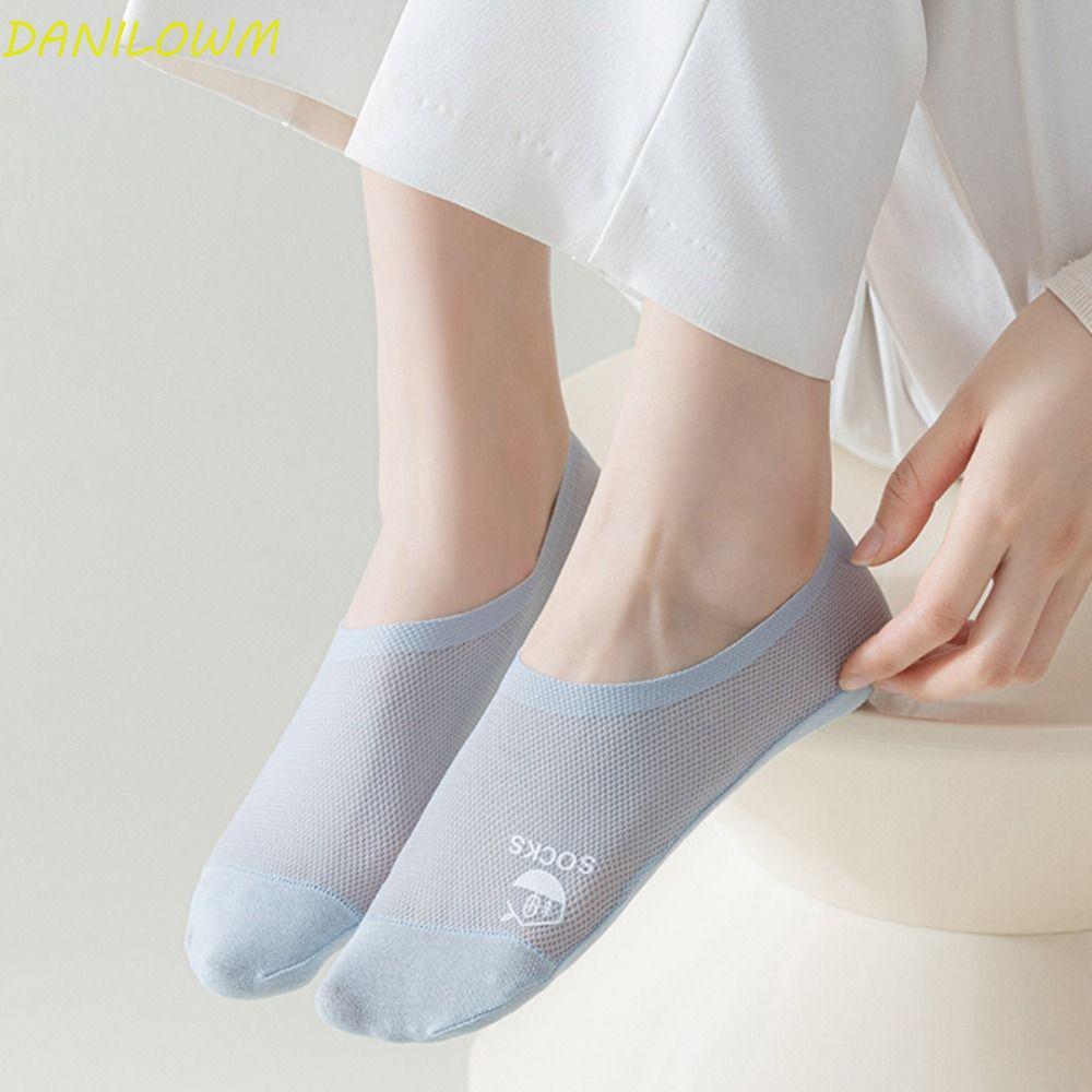 DANILOWM Man Socks Boat Socks Simple Summer Breathable Short Mesh Socks