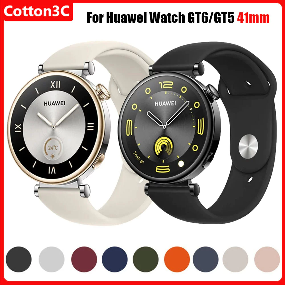 ผู้ขายท้องถิ่นซิลิโคนอ่อนนุ่มสําหรับ Huawei Watch GT6 pro 46 มม.42 มม.สร้อยข้อมือสําหรับนาฬิกา Huawei GT7/GT6 46 มม.41 มม.GT5 GT4 สายรัดข้อมือ