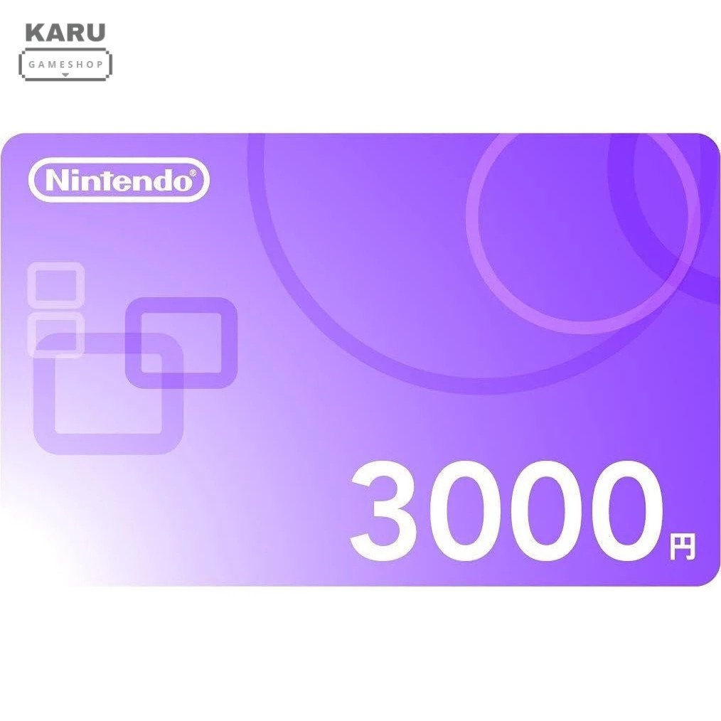 [พร้อมส่ง] มือ 1 Nintendo eShop : 3000 YEN สำหรับ Nintendo Switch / Switch 2 โซนญี่ปุ่น