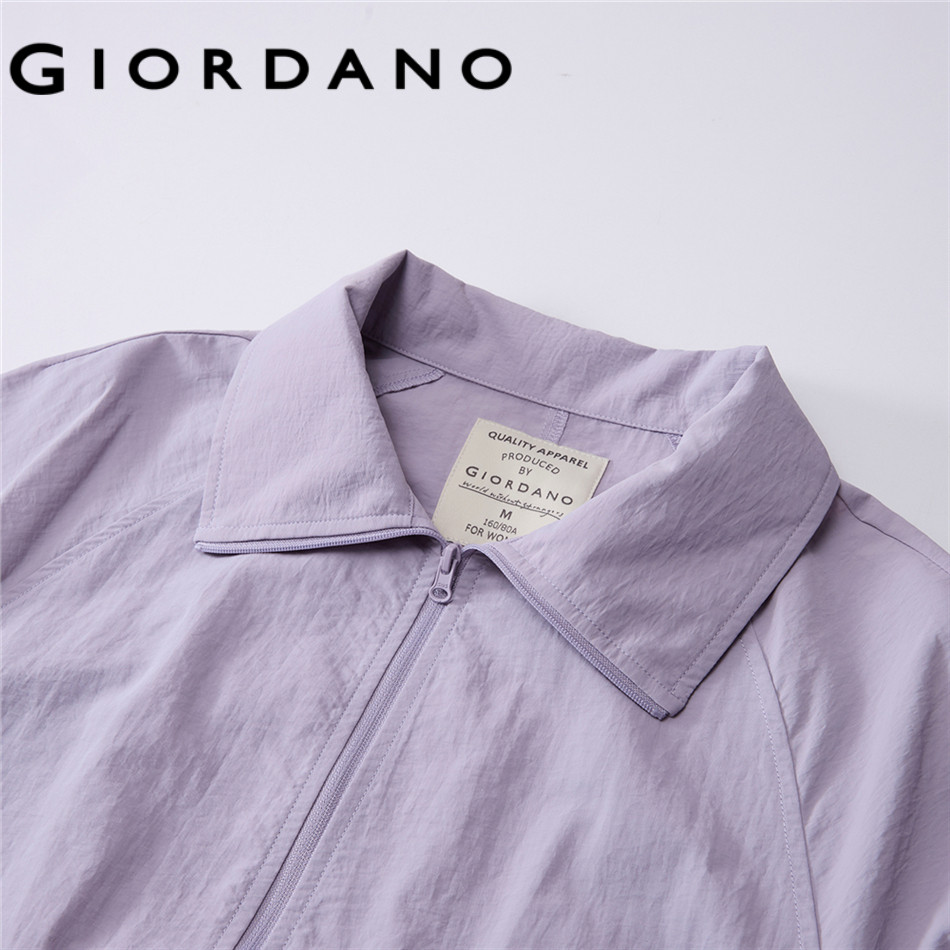 GIORDANO WOMEN Cooling cargo pockets raglan sleeve jacket 05376069 ราคา ถูกที่สุด ดีลบีเคเค แกลเลอรีภาพที่ 4