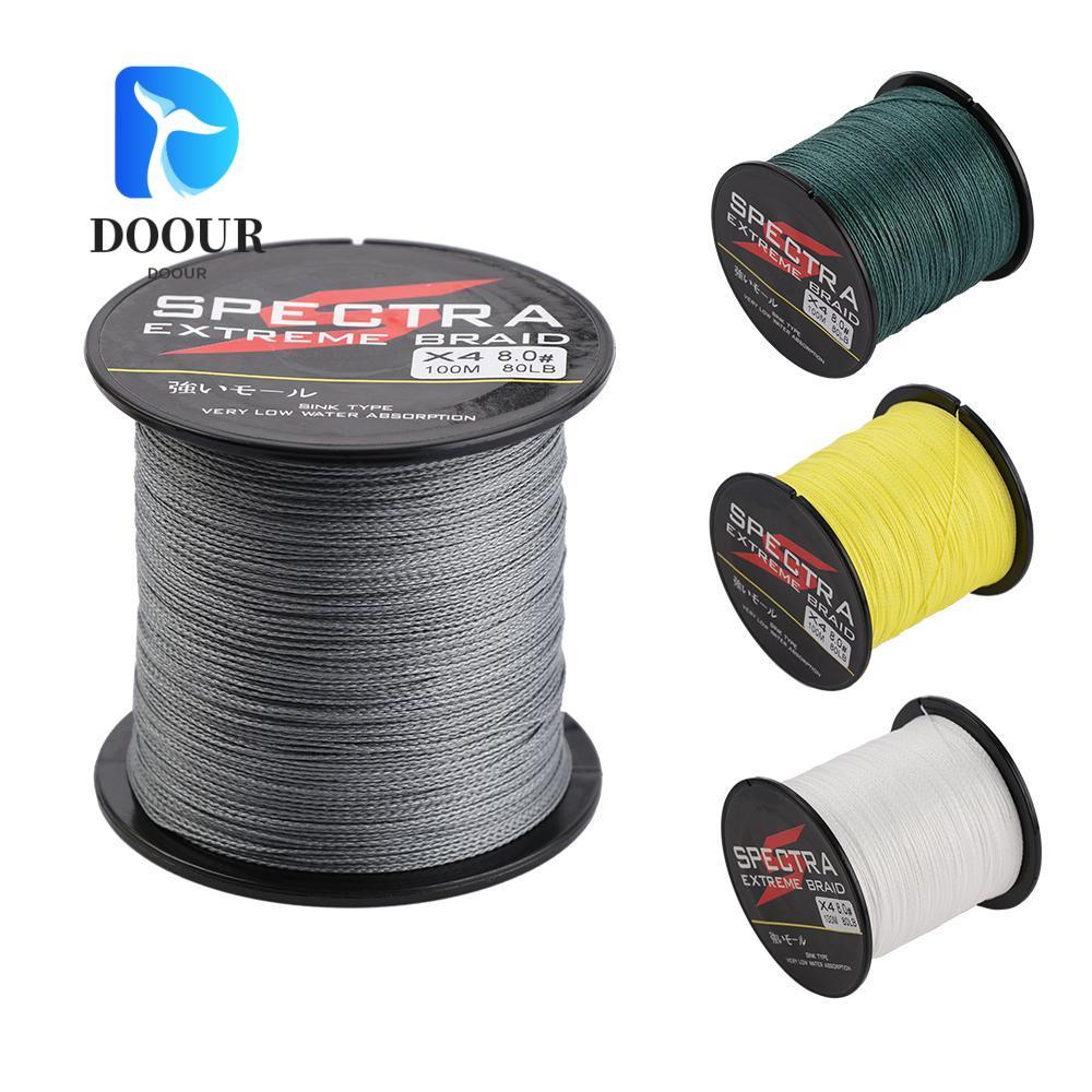 DOOUR 6-80LB สาย PE ทอหลายเส้น สําหรับตกปลาทะเล