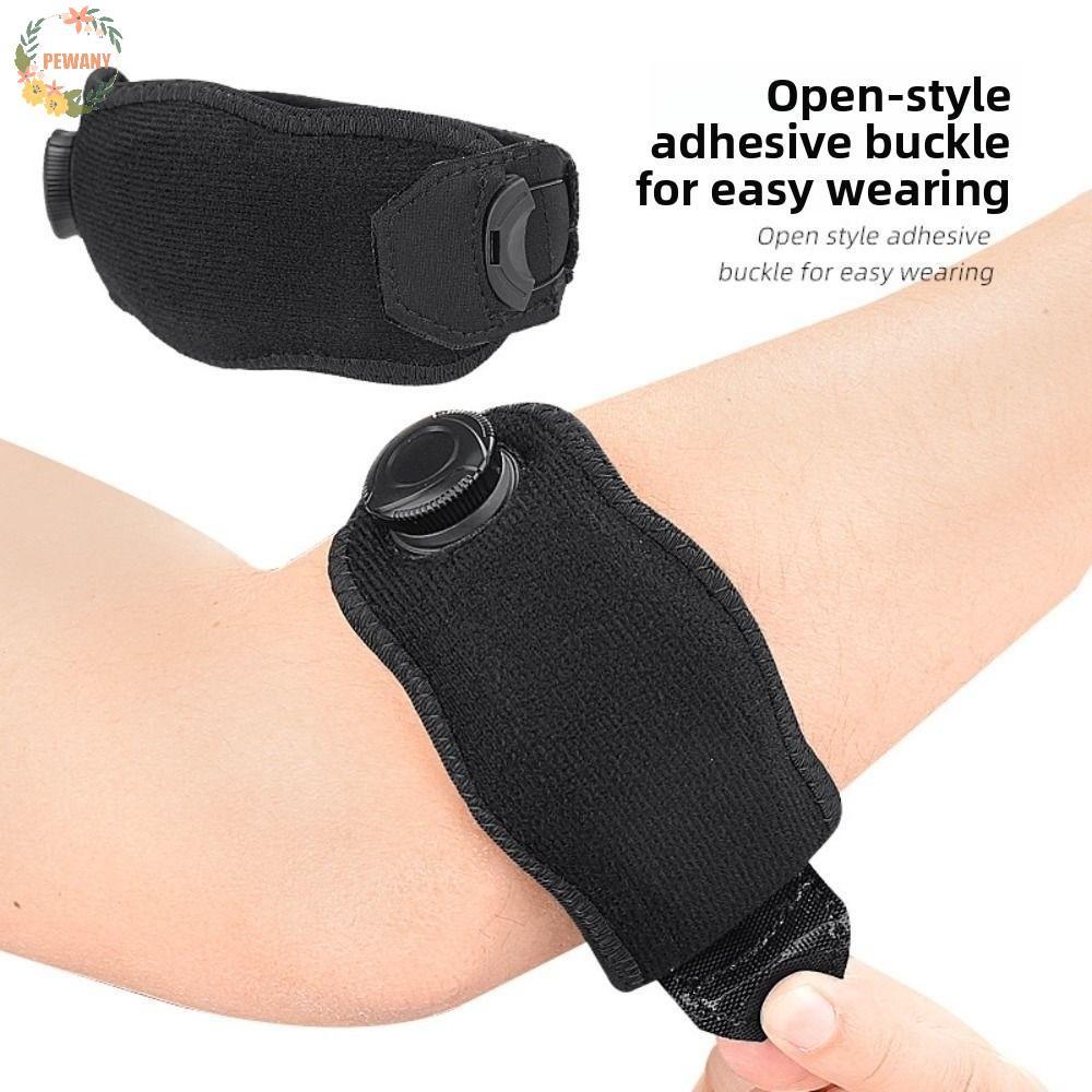 PEWANY เทนนิสข้อศอกรั้ง, ลูกบิดปรับ Thicken Arm Support Band, สวมใส่ทุกวันความดัน Breathable ในตัวซิลิโคน Pad Golf Elbow Strap Gym Sport