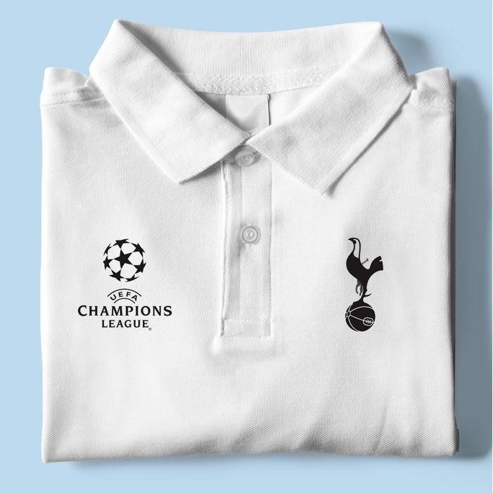 【เสื้อโปโล】 คำแนะนำยอดนิยม Polo sPURS Ucl - เสื้อโปโลคอปก Jersey Football Home away 3rd - PL BLACK, 