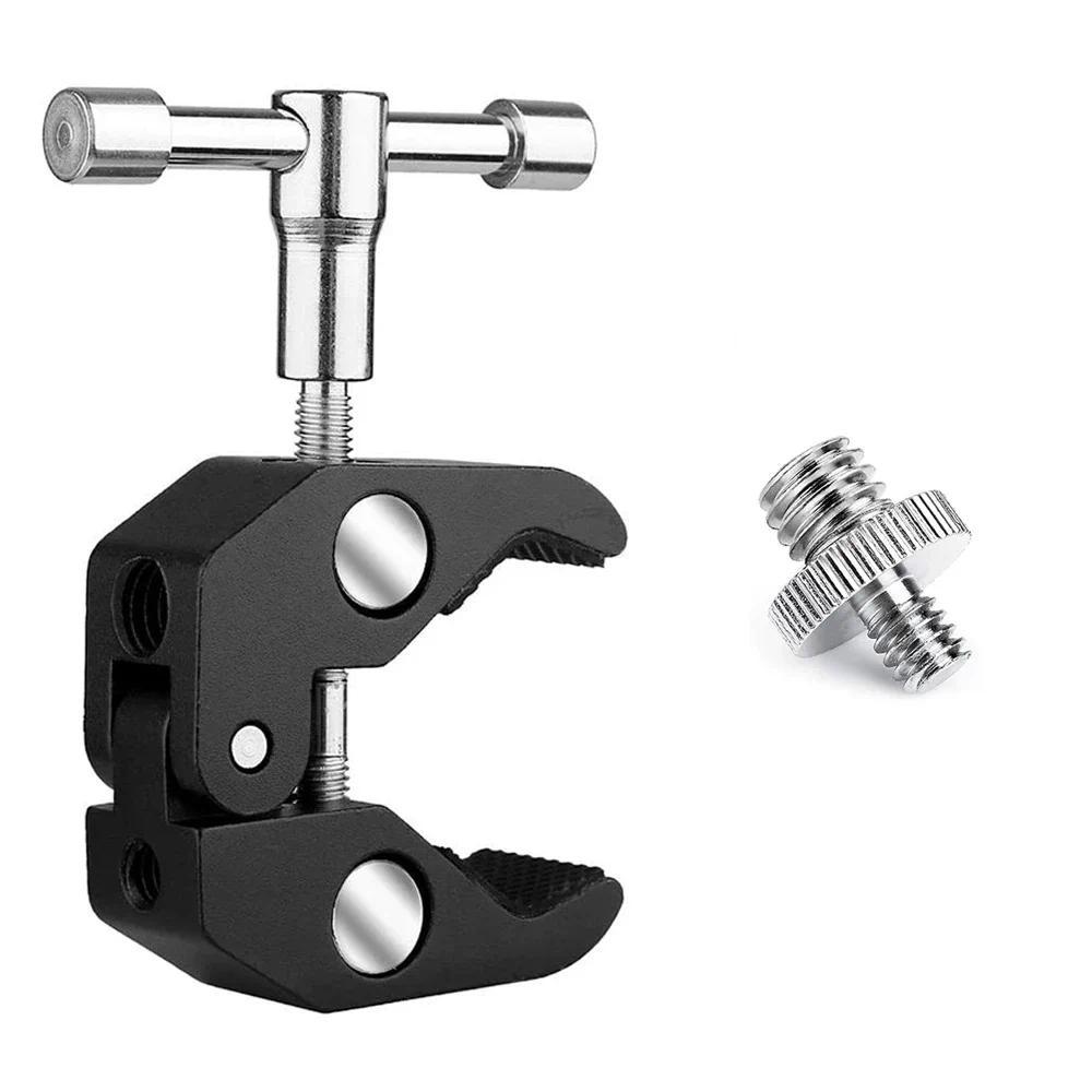 Crab Claw Clamp Tongs Pliers Clip Bracket for Camera Tripod Monopod Studio Flash Bracket Tripod Arm 
