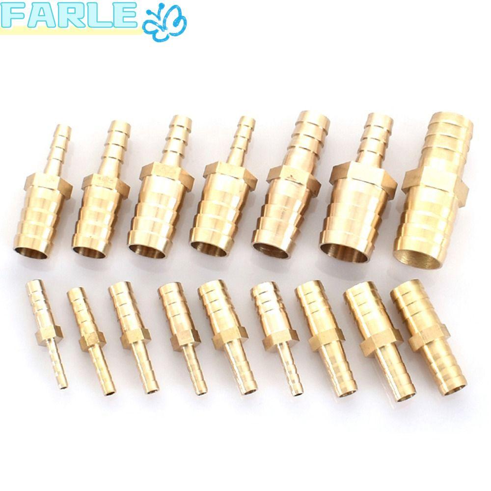 FARL ท่อ Barb, Coupler Connector อะแดปเตอร์ท่อข้อต่อท่อตรง,ลด Barb ทองเหลือง 2 Way REDUCER Coupler PU PE หลอด