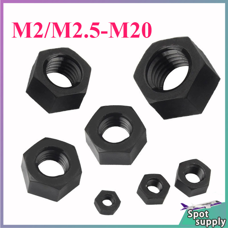 Nylon Hex Nut Nut Black/White/Transparent Nylon Hex Nut M2/M2.5-M20 [HJ-L001]