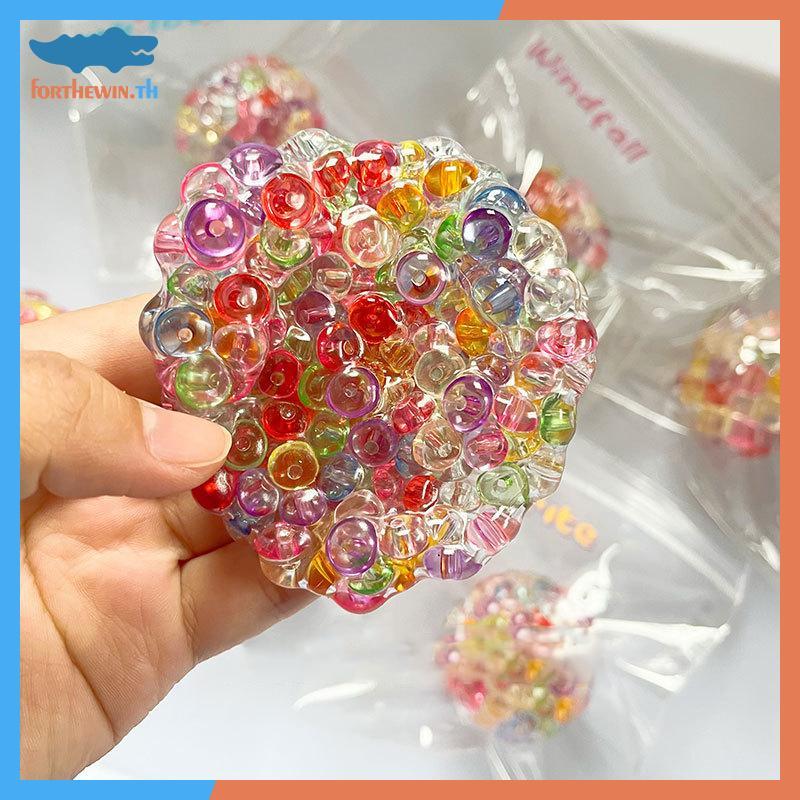 Forthewin ระเบิดลูกปัดนวดลูกความเครียดบรรเทาช้า Rebound Fidget ของเล่น 60-100 PCS th