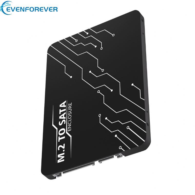 EV M 2 Key B SSDs ถึง SATA3 0 2 5 อะแดปเตอร์ Enclosure Card สําหรับ 30 42 60 80 มม.