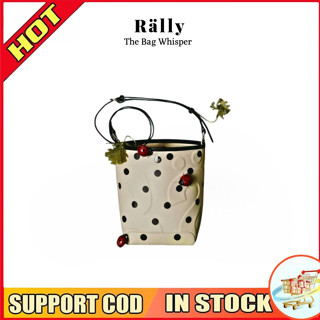 ของแท้100% Rally The Bag Whisper ลายจุด กระเป๋าถือ