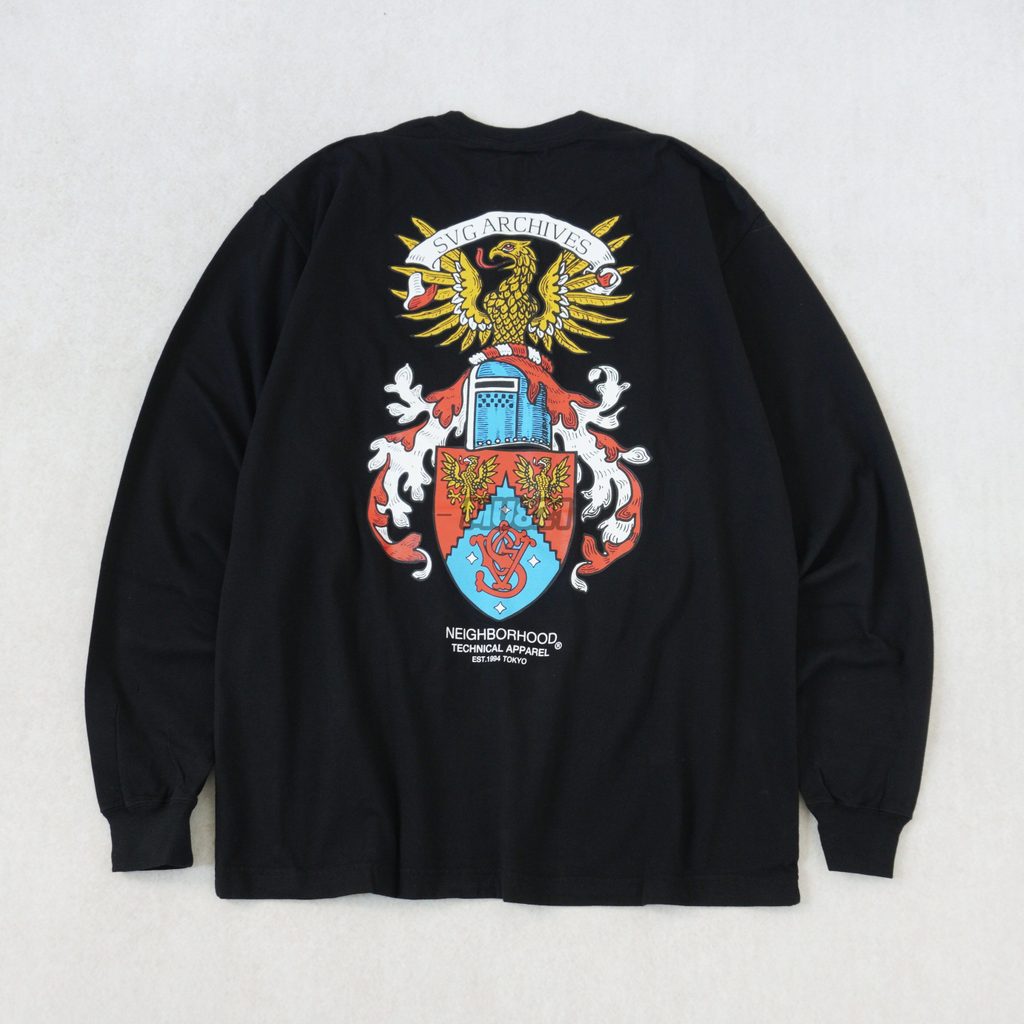 NEIGHBORHOOD TEE LS-13 ยืดแขนยาวรอบคอดีไซน์วินเทจ อินเทรนด์