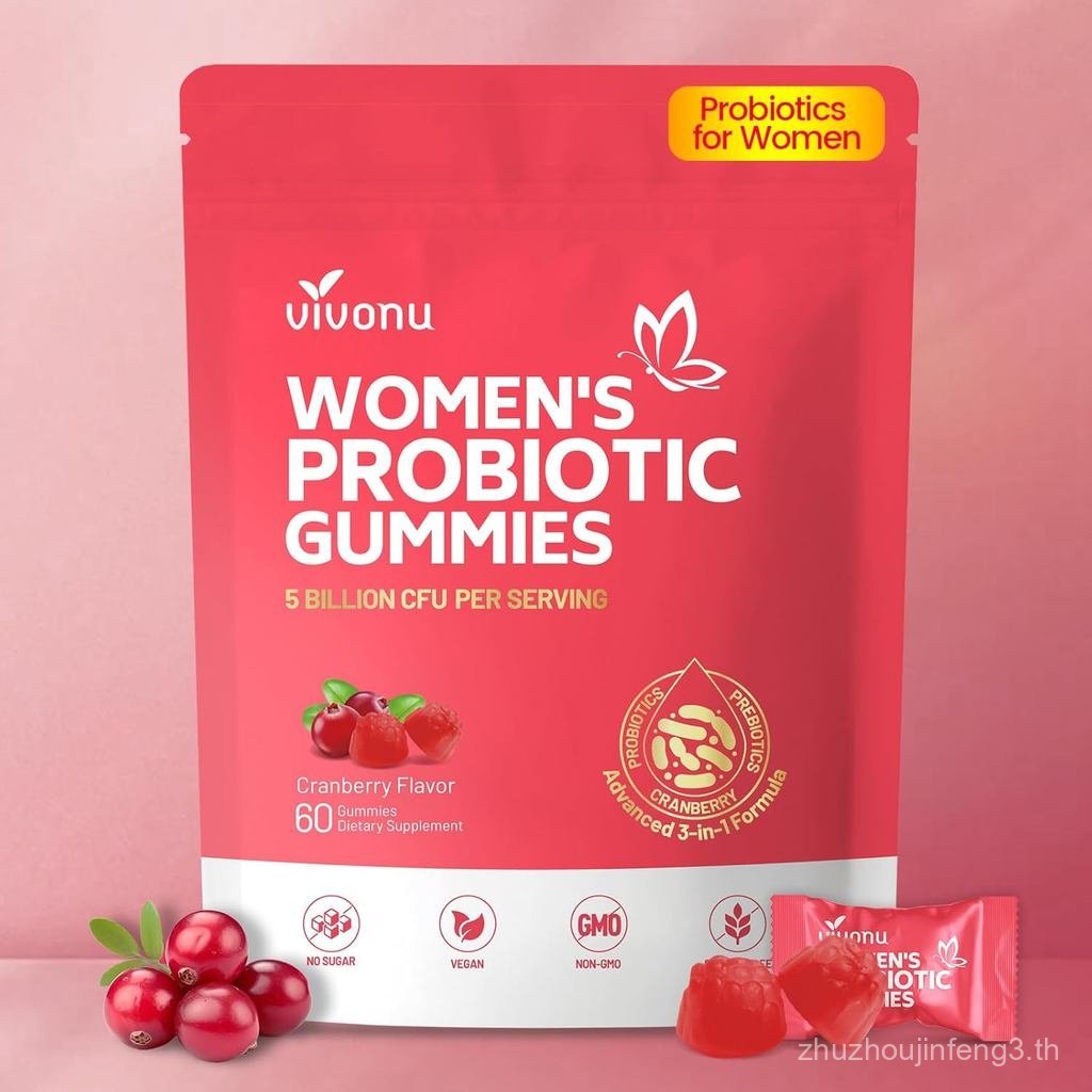 VivoNu Viginal Probiotics for Women, Women Probiotic Gummies, Feminine Balance Gummies, Prebiotic Gu