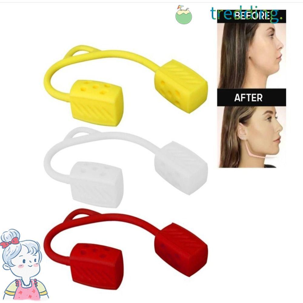 TREDDING491 Jaw Exerciser, 30/40/50lbs ซิลิกาเจลเกรดอาหารคอ Toning, ผู้หญิงผู้ชาย Jawline Exerciser 