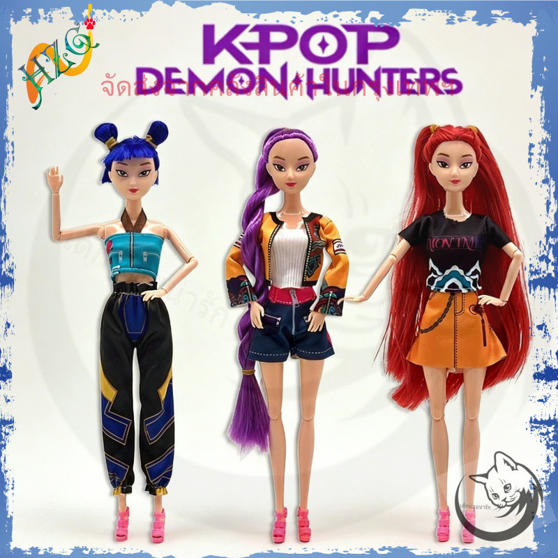 Rumi Zoey Mira ของเล่นโมเดลข้อต่อที่สามารถเคลื่อนย้ายได้ KPop Demon Hunters Rumi Action Figure HZG