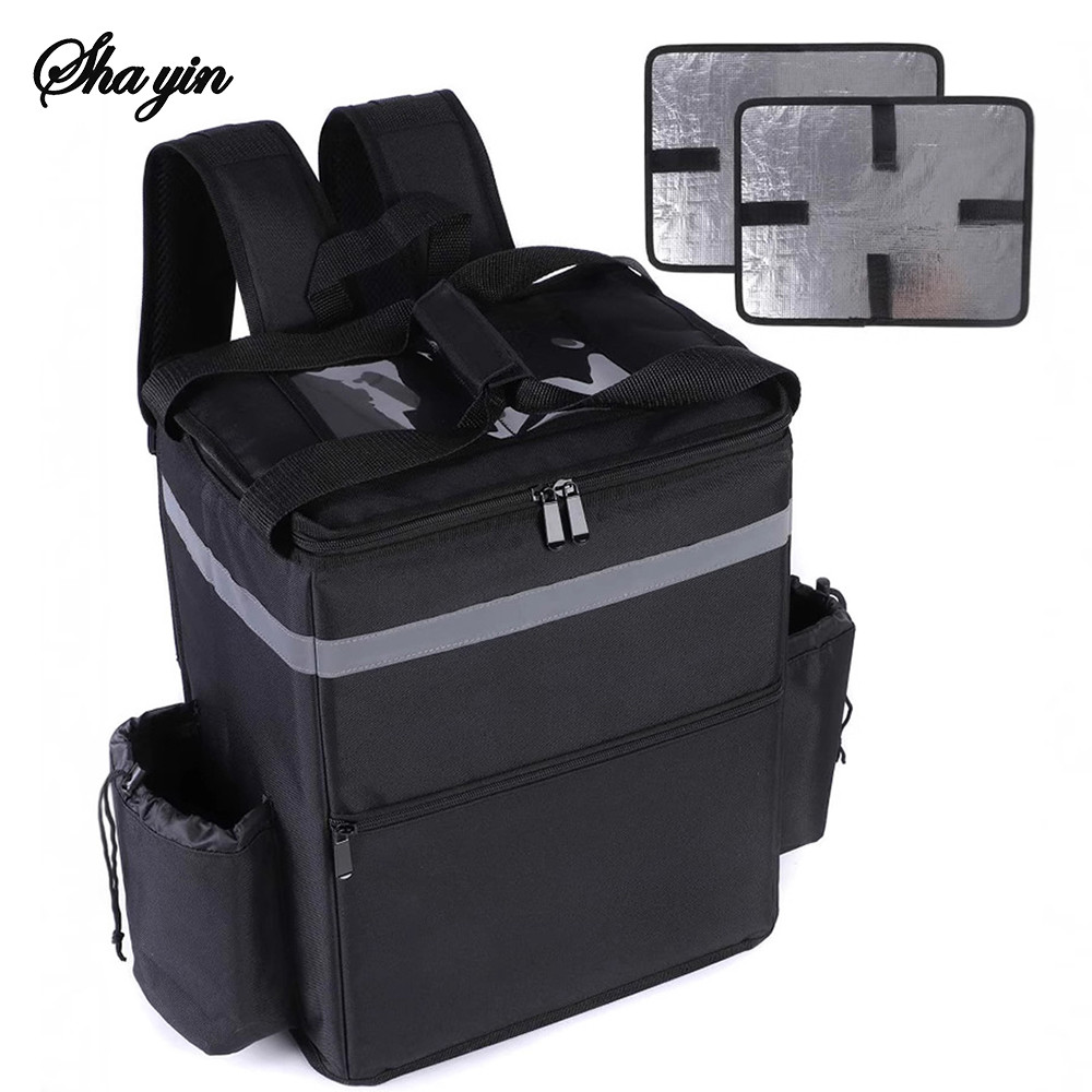 Insulated Delivery Backpack - Thermal Food Delivery Bag for Riders, 30L Large Capacity Takeout & Gro