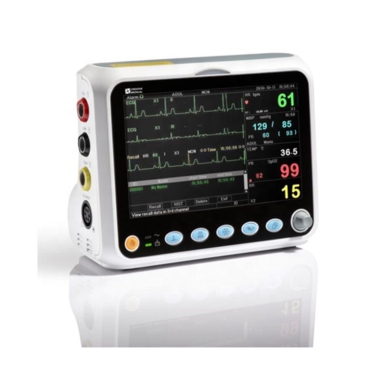 ชุดร้อนสําหรับมนุษย์หรือสัตว์ใช้แบบพกพา Vital Sign Monitor โรงพยาบาลเครื่องมือรถพยาบาล Multiparamete