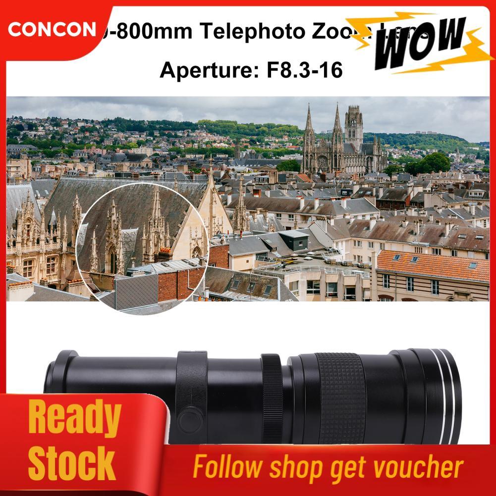 Concon Concon 420-800 มม.F8.3-16 Manual Telephotoซูมเลนส์RF MountสำหรับRP/ R3/ R5/ R5 C/ R6/ R6 Mark