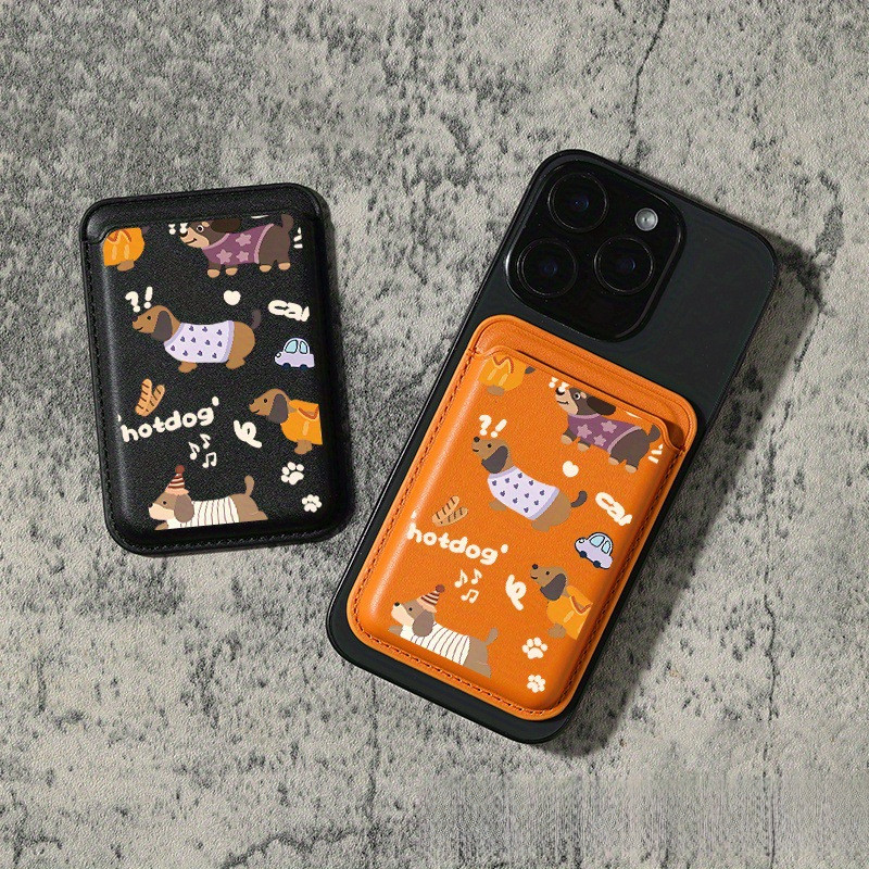 พร้อมสต็อก จัดส่งทันที⭐Dachshund MagSafe Magnetic Card Holder เหมาะสําหรับ iphone17pro16