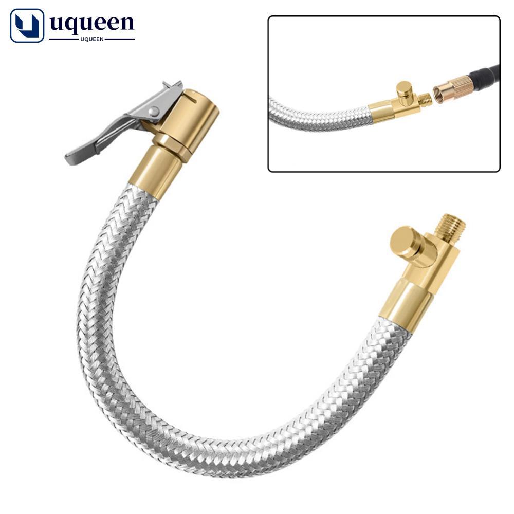 UQUEEN 10/20/30/40/50/60/80 ซม.สแตนเลสสตีลความดัน Air ท่อสําหรับยางเงินเฟ้อความยาวสําหรับรถยนต์รถจัก