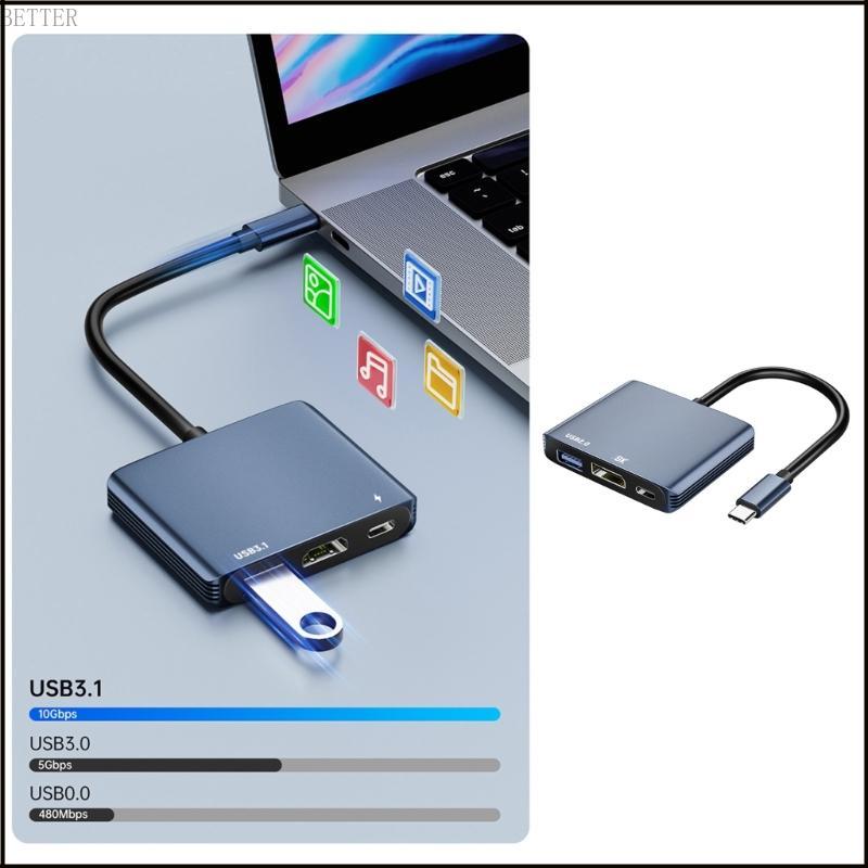 USB C To  1.4 Adapters Featuring 8K 60Hz Resolution HDTV 4K Output PD Charging