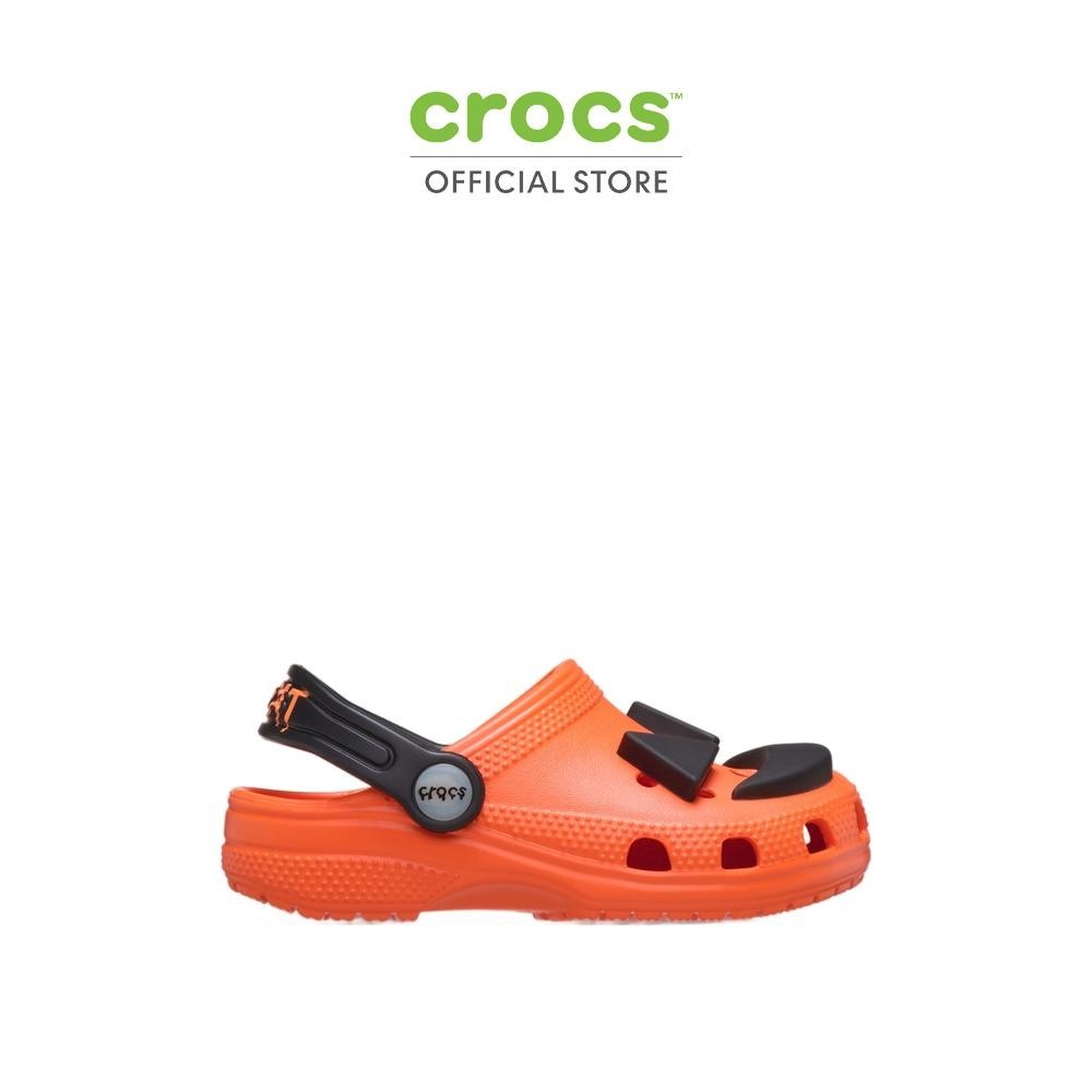 CROCS รองเท้าลำลองเด็ก JACK O LANTERN LIGHTS CLASSIC CLOG รุ่น 211685-810 - ORANGE