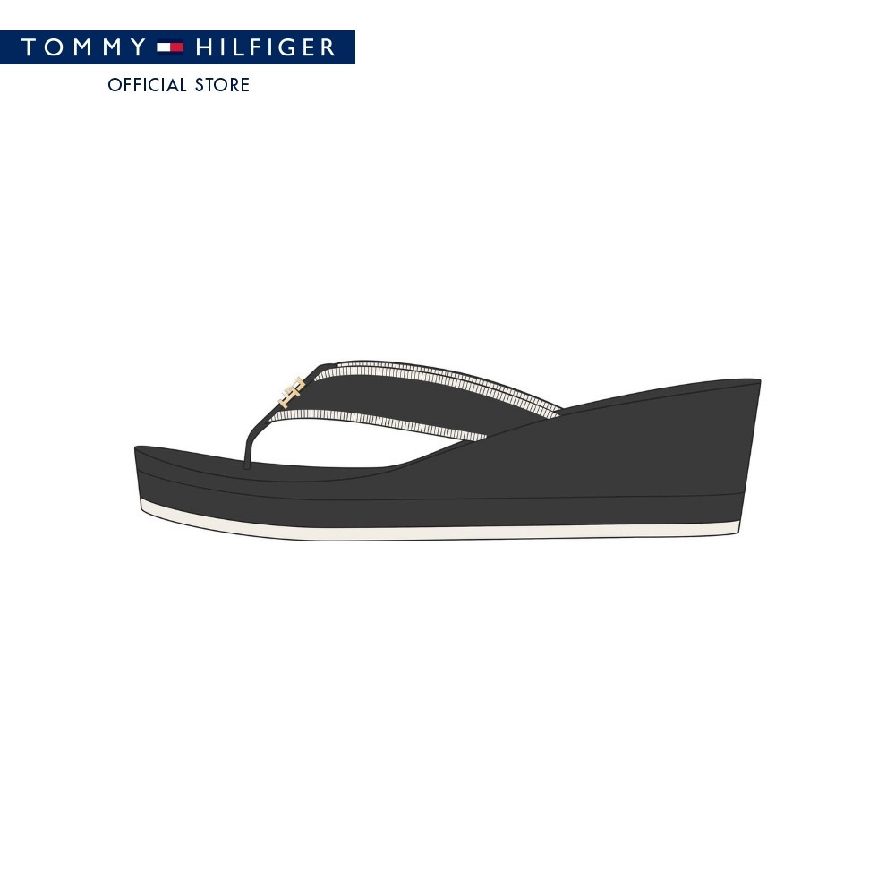 Tommy Hilfiger รองเท้าแตะ ผู้หญิง รุ่น FW0FW08738 BDS - สีดำ