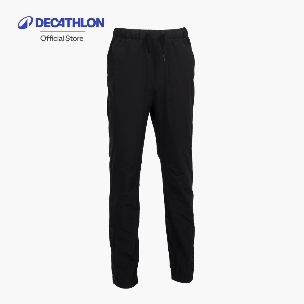 Decathlon Hiking Pants Mh100 Tween กางเกงขายาวเดินป่ารุ่น Mh100 - Black