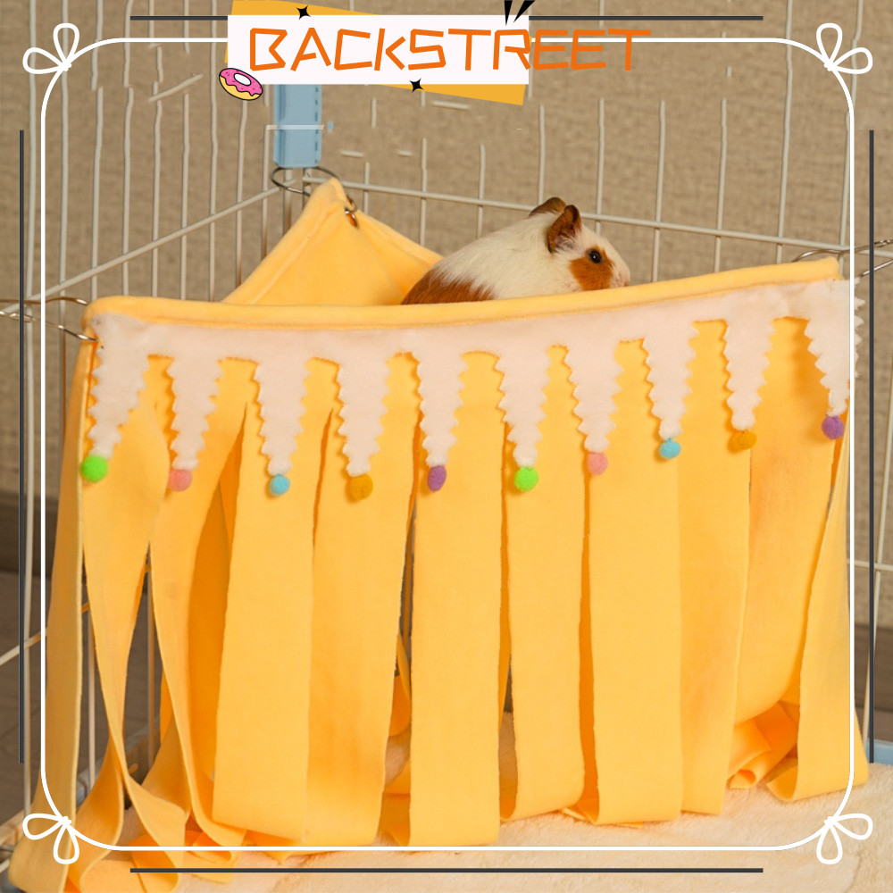 BACKSTAGE Guinea Pig Corner Hideout, Hide Corner Cage Accessories, Guinea Pig Hamster Fleece Small P