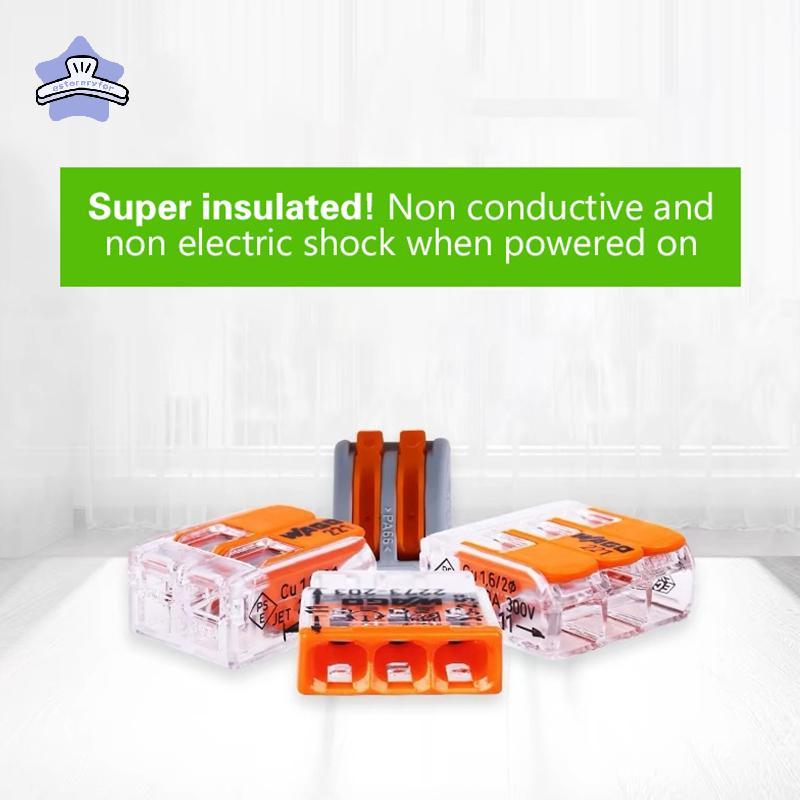 [estereryfor] Origal Wago สายไฟ 221-412 221-413 221-415 221-2411 221-612 221-613 221-615 221-482 221