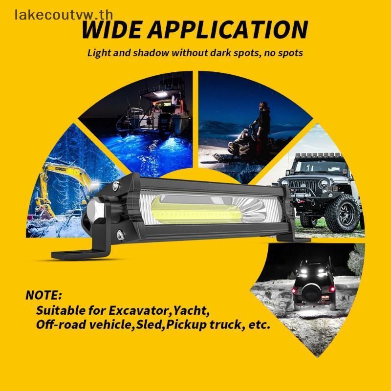 LK COB รถ LED ทํางาน DRL Spotlight High Bright กันน้ํา Auto Offroad SUV Tru ไฟหน้าขับรถโคมไฟ 12V 24V