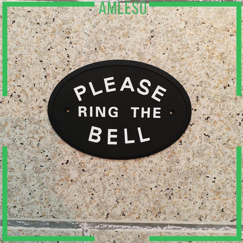 [Amleso] 1x Handmade Please The Outdoor & Indoor Sign หลากสี 12.2 x 9 x 0.4cm